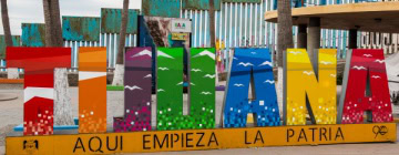 The letters of the city of Tijuana on the beach of Baja California - Best Call Center in Tijuana.